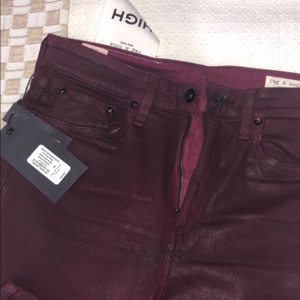 Rag & Bone High Rise Skinny Cut Ankle Length Jeans